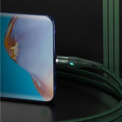 CATXC-N06 Baseus cabo USB tipo C magnético Zinc 5A 1m verde