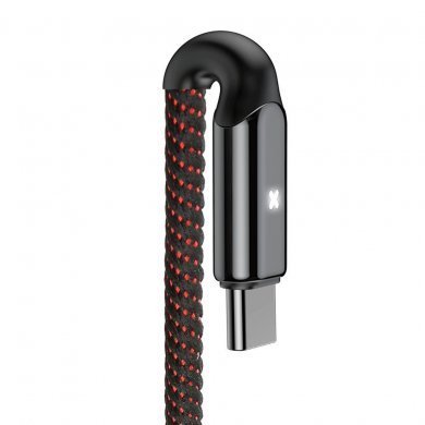 Baseus cabo tipo C X-type 3A 1m preto