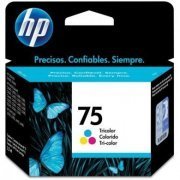 Cartucho de Tinta HP 75 Tricolor 5.5ml Rendimento aprox. de 170 páginas, Compatível com Multifuncionais J5780 