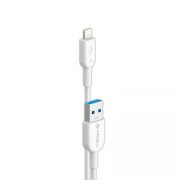 PMCELL Cabo Lightning 1000mAh USB 1 Metro Branco, compatível com Iphone/Ipad/Mac