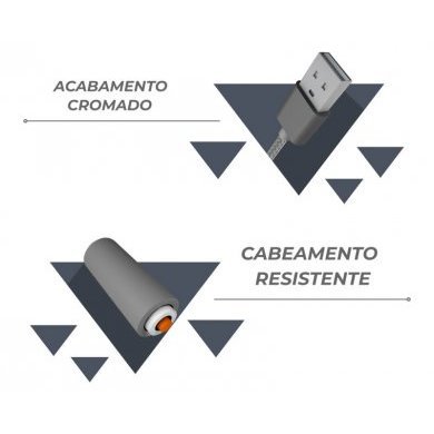 PMCELL Cabo Micro USB 2000mAh USB 2 Metros