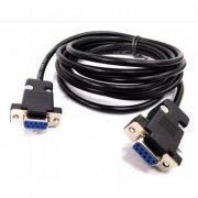 Cabo Serial DB9 Femea para DB9 Femea 3 metros 