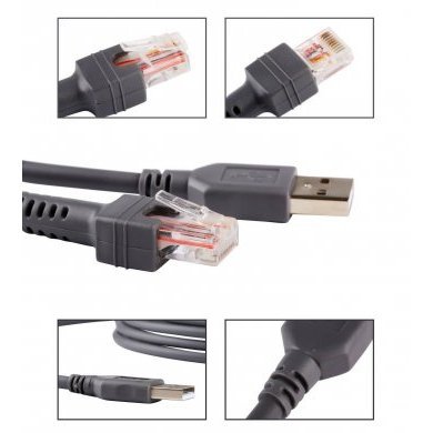 Cabo IBM Zebra, 468x/9x 2M Reto Port 5B