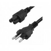 Cabo de força tripolar 1.5 metros compatível com fontes de notebook