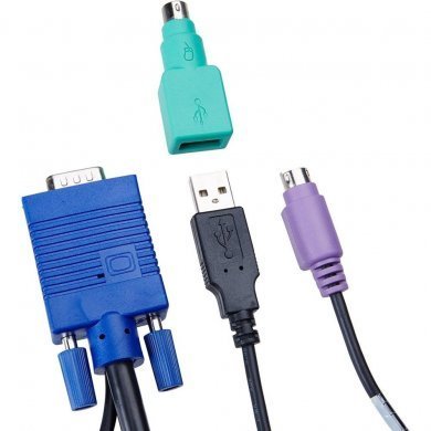 CBL0029 Cabo KVM USB/PS2 2x VGA DB15M 1.8 metros