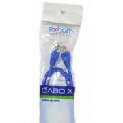 Exbom Patch Cord Cat.5 2 Metros Azul 