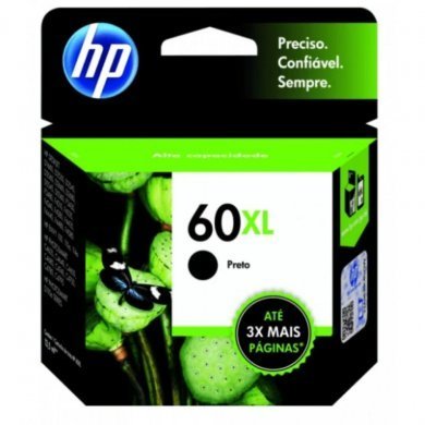 CC641WB Cartucho original HP 60XL 12ml Preto