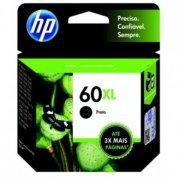 Cartucho original HP 60XL 12ml Preto Alto rendimento