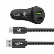 Gorila carregador veicular 40W USB-A e USB-C Potencia de 40W (25W + 15W)