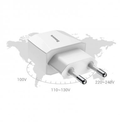 CCALL-BMN02 Baseus Carregador 2.1A Duplo USB de Parede