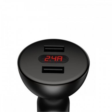 CCALL-YT01 Baseus carregador veicular Shake Head 2 USB 3.0