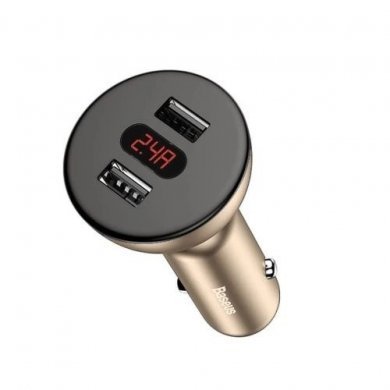 Baseus carregador veicular Shake Head 2 USB 3.0