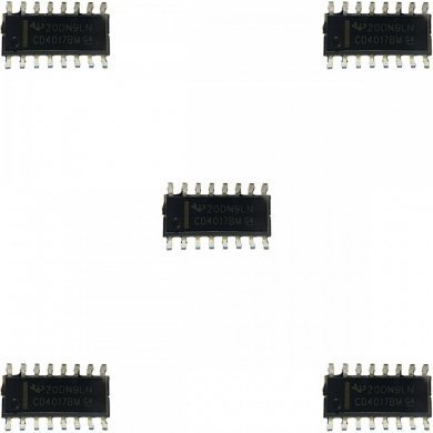 CD4017BM-KIT5 Contador decimal CD4017BM SOIC16 SMD (Kit 5x und)