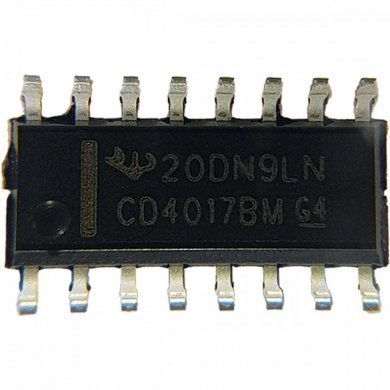 Contador decimal CD4017BM SOIC16 SMD (Kit 5x und)