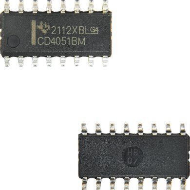 CD4051BM 5x IC Multiplexer Switch CMOS Sgl 8Ch Analog