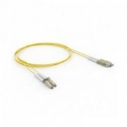 Cordão Duplex Multimodo LC/LC-UPC 2.5M om2 2 fibras 50/125 LC para LC polimento UPC, cor amarelo 2.5 metros
