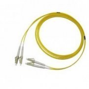 Cordão Duplex Multimodo SC/LC-UPC 10M om2 2 fibras 50/125 SC para LC polimento UPC, cor amarelo 10 metros