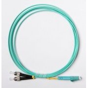 Cordão Duplex Multimodo LC/ST 3M om3 2 fibras 50/125 LC para ST, cor acqua 3 metros