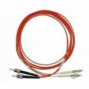 Cordão Duplex Multimodo LC/ST 1M om1 2 fibras 62.5/125 LC para ST, cor laranja 1 Metro