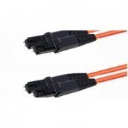 Cordão Óptico Multimodo om1 duplex MTRJ/MTRJ 2m om1 2 fibras 62.5/125 MTRJ para MTRJ polimento UPC, cor laranj