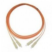 Cordão Duplex Multimodo SC/SC-UPC 1.5M om1 2 fibras 62.5/125 SC para SC polimento UPC, cor laranja 1.5 metros 