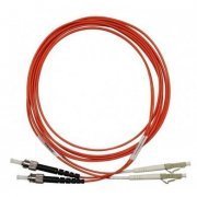 Cordão Duplex Multimodo LC/ST 15M om1 2 fibras 62.5/125 LC para ST, cor Laranja 15 metros