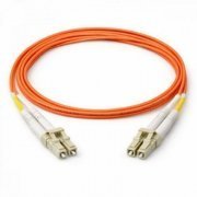 Cordão Duplex multimodo 62.5 LC/LC-SPC 10M om1 2 fibras 62.5/125 LC para LC polimento SPC, cor laranja 10 metr