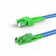 Cordao Duplex Monomodo E2000-APC/SC-APC 20m 2 fibras SM 9/125 E2000 BLI