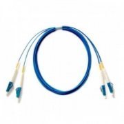 Cordão Duplex Monomodo LC/LC-SPC 2.5M 2 fibras 9/125 LC para LC polimento SPC, cor Azul 2.5 metros