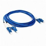 Cordão Duplex Monomodo LC/LC-UPC LSZH 200M 2 fibras 9/125 LC para LC LSZH, polimento UPC, cor Azul 200 metros