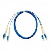 Cordão Duplex Monomodo LC/LC-SPC 25M 2 fibras 9/125 LC para LC polimento SPC, cor Azul 25 Metros