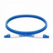 Cordão Duplex Monomodo LC/LC UPC 80M 2 fibras 9/125 LC para LC polimento UPC, cor Azul  80 metros