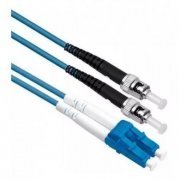 Cordão Simplex Monomodo LC/ST-UPC 20M 1 fibras 9/125 LC para ST polimento UPC, cor Azul ou Amarelo 20metros