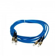 Cordão Duplex Monomodo ST/ST 1.5M 2 fibras 9/125 1.5 ST para ST, cor Azul 1.5 metros