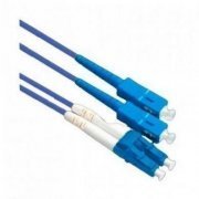 Cordão Duplex Monomodo LC/SC-PC 80M 2 fibras 9/125 LC para SC polimento PC, cor azul 80 metros