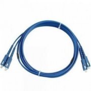 Cordão Duplex Monomodo SC/SC-PC 20 metros 2 fibra 9/125 SC para SC polimento PC cor Azul 20 metros