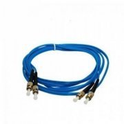 Cordão Duplex Monomodo ST/ST-UPC 2.5M 2 fibras 9/125 ST para ST polimento UPC, cor Azul 2.5 metros