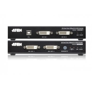 CE624 Aten Extensão KVM USB DVI Dual View HDBaseT