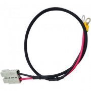 Cabo engate rapido para 1 bateria 12V externa terminal olhal conector Anderson 50A lado Nobreak e Olhal furo 8