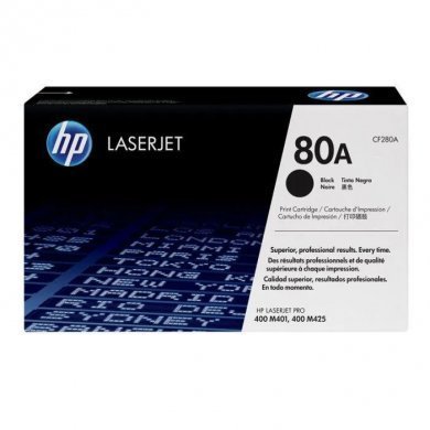 CF280AB HP Toner 80A Preto para 2700 páginas