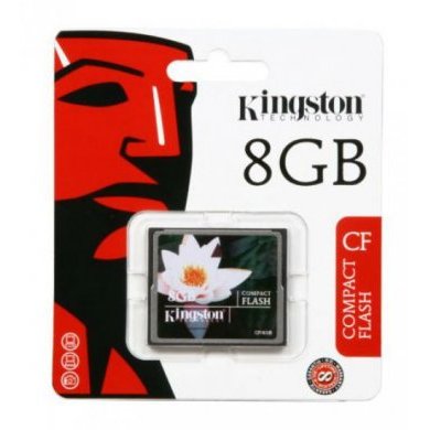 CF/8GB Kingston Cartão de Memória Compact Flash 8GB