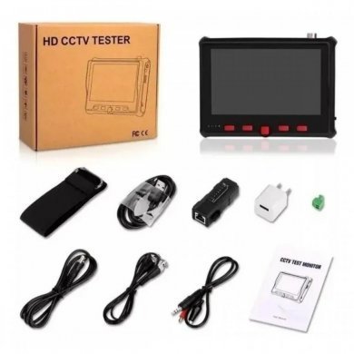 CFTV-TESTER Monitor color 4.3 teste camera CFTV AHD analógico