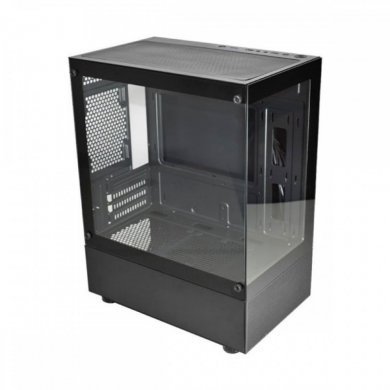 CG01TWRH001CB0X Kmex gabinete aquario Medusa CG-01TW preto MicroATX