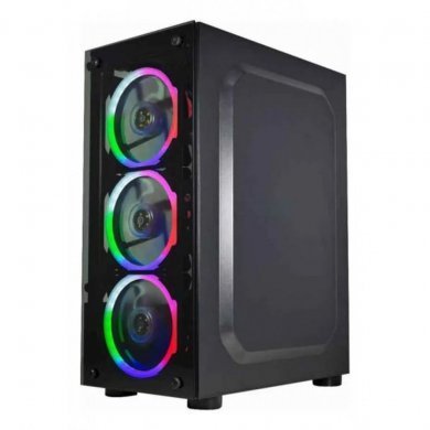 Kmex gabinete gamer Elite com 3 fans 120mm RGB