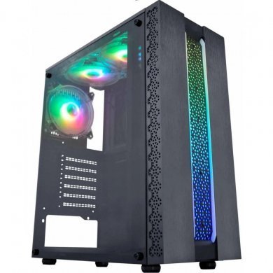 K-MEX GABINETE GAMER Kratos CG-42TP RGB