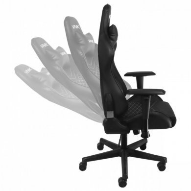 Vinik Cadeira Gamer Comet Preta reclinável
