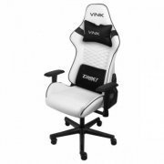 Vinik Cadeira Gamer Comet Branca reclinável com ajuste de altura e inclinação, suporta até 120kg