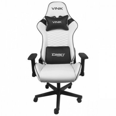 CGC20B Vinik Cadeira Gamer Comet Branca reclinável