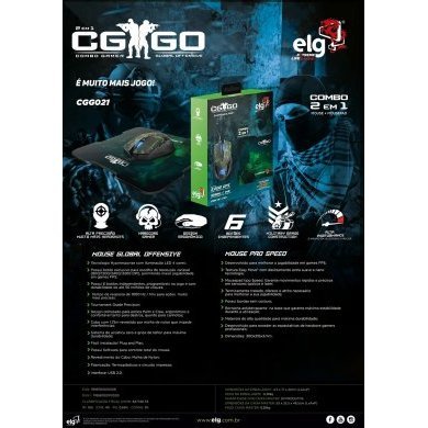 CGGO21 ELG kit mouse e mousepad Counter-Strike camuflado