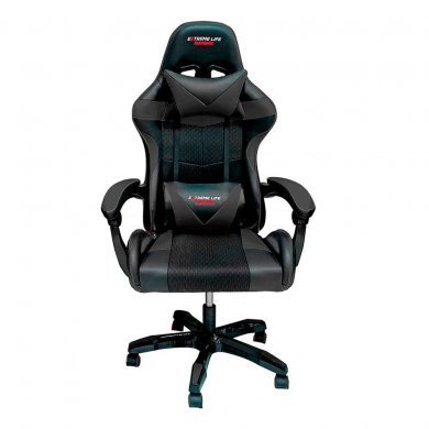 ELG Cadeira Gamer Drakon Black com apoio dorsal